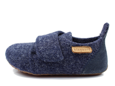 Bisgaard hjemmesko blue med velcro